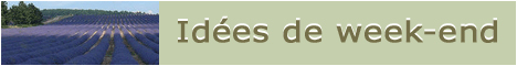 Annuaire des idées de week-end 